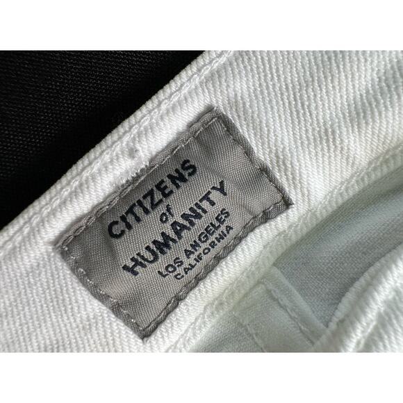Citizens of Humanity Rocket Crop High Rise Skinny White Jeans Size 26 $198 - Picture 8 of 16
